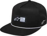 Alpinestars Label Snapback Hat Black One Size 1236-81438-10-OS