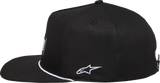 Alpinestars Label Snapback Hat Black One Size 1236-81438-10-OS