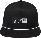 Alpinestars Label Snapback Hat Black One Size 1236-81438-10-OS