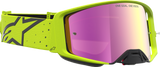 Alpinestars Supertech Vesta Motocross Goggle with Pink Mirror Lens 5100727-5002