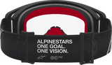 ALPINESTARS GOGGLES Supertech Goggle - Vesta - Matte Black/Silver - Clear Lens 5100827-1745