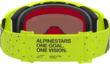 Alpinestars Supertech Vesta Motocross Goggle with Pink Mirror Lens 5100727-5002