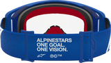Alpinestars Supertech Vesta Blue/White Motocross Goggles with Clear Lens 5100827-7371