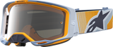 ALPINESTARS GOGGLES Vision 8 Goggle - Maven - Dust Blue/Orange - Silver Mirror Lens 5101627-7366