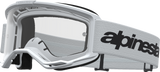 Alpinestars Vision 3 Motocross Goggle White/Black with Clear Lens 5103325-2097