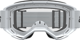 Alpinestars Vision 3 Motocross Goggle White/Black with Clear Lens 5103325-2097