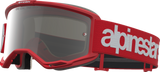 Alpinestars Vision 5 Hone Goggle Red/White with Silver Mirror Lens 5101827-3237