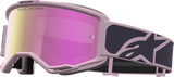 Alpinestars Vision 5 Rora Motocross Goggle Graystone/Old Pink with Pink Mirror Lens 5101927-9356