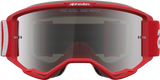 Alpinestars Vision 5 Hone Goggle Red/White with Silver Mirror Lens 5101827-3237
