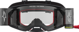 Alpinestars Supertech Firma Roll-Off Goggles Black/Silver with Clear Lens, Part 5100227-1742