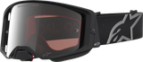 Alpinestars Supertech Vesta Goggles Matte Black/Silver with Silver Mirror Lens 5100727-1728