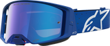 Alpinestars Supertech Goggle Vesta Blithe Black/White with Blue Mirror Lens 5100727-7353
