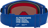 Alpinestars Supertech Goggle Vesta Blithe Black/White with Blue Mirror Lens 5100727-7353