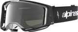 Alpinestars Vision 8 Goggle Amber Black/Silver with Silver Mirror Lens 5101427-1728