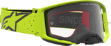 Alpinestars Supertech Vesta Goggles with Clear Lens, Fluo Yellow/Black, Part 5100827-5012