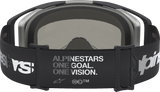 Alpinestars Vision 8 Goggle Amber Black/Silver with Silver Mirror Lens 5101427-1728