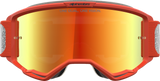 Alpinestars Vision 5 Rora Goggles, Silver/Orange with Red Mirror Lens, Part Number 5101927-1741