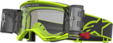 Alpinestars Vision 5 Rora Roll-Off Goggles with Clear Lens, Fluorescent Yellow/Black – 5103427-5012