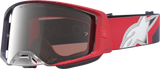 ALPINESTARS GOGGLES Supertech Goggle - Hiten - Black/Red - Silver Mirror Lens 5100527-1434