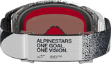 Alpinestars Supertech Hiten Goggle White/Black with Silver Mirror Lens, Part 5100527-2094