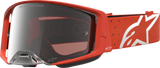 Alpinestars Supertech Vesta Orange/Silver Goggles with Silver Mirror Lens 5100727-4013
