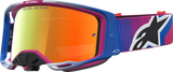Alpinestars Vision 8 Goggle Maven Fire Red/Black with Red Mirror Lens 5101627-3235