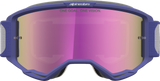 Alpinestars Vision 5 Drag Goggle Red/Purple with Pink Mirror Lens 5101727-3233