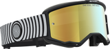 Alpinestars Vision 5 Hone Motocross Goggle Black/White with Gold Mirror Lens 5101827-1762