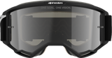 Alpinestars Vision 5 Adult Motocross Goggle, Corp Black/White with Silver Mirror Lens, Part Number 5102127-1763
