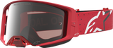 Alpinestars Youth Vision Goggle Vesta Red Fluo with Chrome Silver Mirror Lens 5140127-3231
