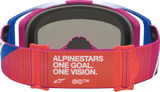 Alpinestars Vision 8 Goggle Maven Fire Red/Black with Red Mirror Lens 5101627-3235