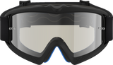 ALPINESTARS GOGGLES Youth Vision Goggle - Atrox - Black/Silver - Silver Mirror Lens 5140327-1728