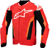 Alpinestars T-GP Air Motorcycle Jacket Bright Red, Red Fluo and Black 2XL – Part Number 3300626-3097-2XL