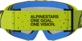 Alpinestars Youth Vision Vesta Goggle Yellow Fluo/Black with Red Mirror Lens 5140127-5002