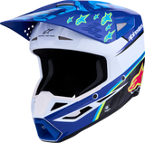 Alpinestars SM3 Helmet Falcon Blue/White/Black/Pink Fluo Medium 8300927-7347-M