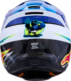 Alpinestars SM3 Helmet Falcon Blue/White/Black/Pink Fluo Medium 8300927-7347-M