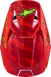Alpinestars Youth SM3 Falcon Helmet Medium Red Fluo/White/Blue/Yellow Fluo - 8301327-3206-YM