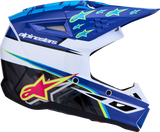 Alpinestars Youth SM3 Helmet Falcon Blue/White/Black/Pink Fluo Medium 8301327-7347-YM