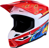 Alpinestars Youth SM3 Helmet Falcon Red Fluo/White/Blue/Yellow Fluo Small 8301327-3206-YS