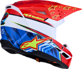 Alpinestars Youth SM3 Helmet Falcon Red Fluo/White/Blue/Yellow Fluo Small 8301327-3206-YS