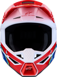 Alpinestars SM3 Falcon Helmet Red Fluo/White/Blue/Yellow Fluo Small 8300927-3206-S