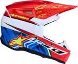 Alpinestars SM3 Falcon Helmet Red Fluo/White/Blue/Yellow Fluo Small 8300927-3206-S