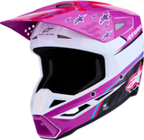 ALPINESTARS SM3 Helmet - Falcon - Purple/White/Black/Pink Fluo - 2XL 8300927-3222-2X