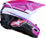 ALPINESTARS SM3 Helmet - Falcon - Purple/White/Black/Pink Fluo - 2XL 8300927-3222-2X
