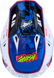 Alpinestars SM7 Blaster Helmet White/Blue/Red Small, Part Number 8301627-2217-S
