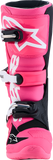 Alpinestars Youth Tech 7S Boots Fluorescent Pink/Black/White US 4 / EU 37 – Part 2015017-3187-4