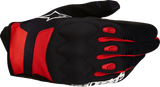 Alpinestars Techdura Motorcycle Gloves Black/Bright Red Medium 3564524-1303-M