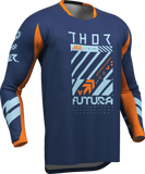 THOR Youth Launchmode Futura Jersey Navy/Orange Small, Part Number 2912-2763