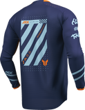 THOR Youth Launchmode Futura Jersey Navy/Orange, Large, Part Number 2912-2765