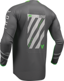THOR Launchmode Futura Jersey Charcoal/Green, Men's Medium, Part Number 2910-8897